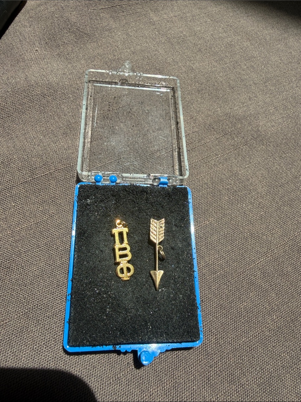 Vintage Pi Beta Phi Gold Tone Charms